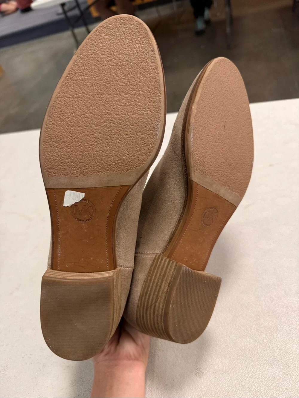 Michael Kors Men's Suede Chukka Boots in Taupe
